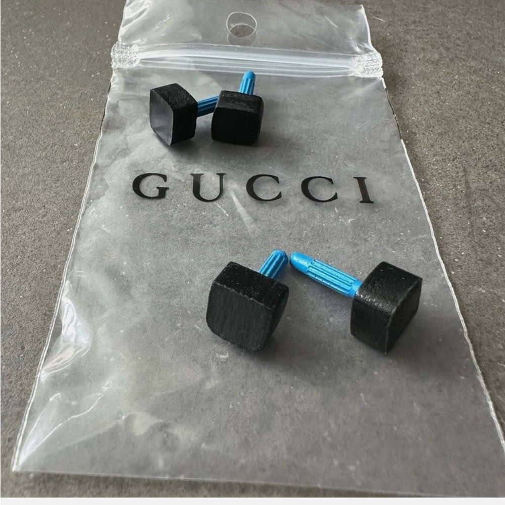 Gucci Black high replacement tips for small heels set of two